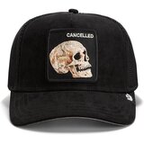 Goorin Bros Kape s šiltom Suede Cancelled Skull Trucker Črna Cene