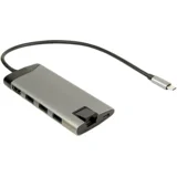 Inter Tech USB Type C Docking Station s 3x USB 3.0, 4K HDMI, RJ45 i čitačem kartica
