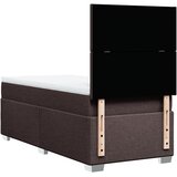  Krevet s oprugama i madracem tamnosmeđi 90 x 200 cm od tkanine | shoptok.hr