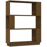 Furnova Knjižna omara/pregrada medeno rjava 80x25x101 cm trden les, (21932296) | Shoptok.si
