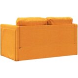 vidaXL Talni raztegljiv kavč 2 v 1 temno rumen 112x174x55 cm blago | Shoptok.si