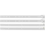  Klizač za ladice 49 pcs Bijelo Čelik | shoptok.hr