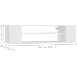 Viseći TV ormarić bijeli 100 x 30 x 26,5 cm konstruirano drvo | Eponuda.com