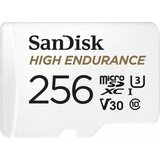 San Disk High Endurance video microSDHC 256GB + SD Adapter Full HD / 4K video, do 100/40 MB/s C10, U3, V30 Cene