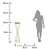  Stalak za cveće LOFT 100x24 cm zlatna/crna | Eponuda.com