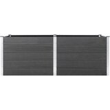  Posuda za sadnju 250 x 100 x 54 cm WPC siva | shoptok.hr