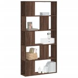 Furnova Knjižna omara 5-nadstopna rjavi hrast 80,5x23,5x162,5 cm, (21933625) | Shoptok.si