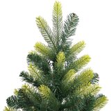 vidaXL Umjetna zložljiva božićna jelka 150 LED Zelena 150 cm PVC in PE | Shoptok.si