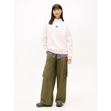 Tommy Jeans Pulover mornarsko plava / pastelno roza / crvena / bijela | shoptok.hr