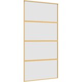  Klizna vrata zlatna 102,5x205 cm matirano staklo ESG i aluminij | shoptok.hr