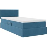  Krevet s prostorom za pohranu s LED-om Tamno plava 90 x 200 cm | shoptok.hr