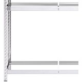  Za gume s 2 razine srebrni 110 x 40 x 180 cm čelični | shoptok.hr