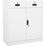 Furnova Pisarniška omara bela 90x40x102 cm jeklo, (21919708) | Shoptok.si