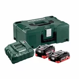 Metabo Baterijski paket (LiHD 1x 4.0 + 1x 5.5 Ah) + polnilec in Metaloc kovček (685136000)