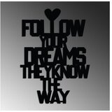 Opviq zidna dekoracija Dreams Way, 40x54 cm, 1.5 mm, Crna | Eponuda.com