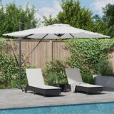 vidaXL Kantilevrni Roma senčnik z LED svetilkami Pesek 286x285x270 cm Aluminij | Shoptok.si