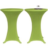  Rastezljivi Stolnjak 2 kom 70 cm Zelena boja | shoptok.hr