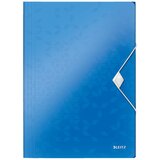 Leitz Mapa s klapo in elastiko A4 PP wow, modra Cene