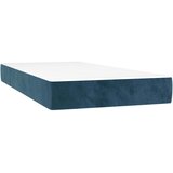 Box spring krevet s madracem tamnoplavi 100x200 cm baršunasti | shoptok.hr