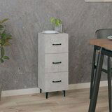  Komoda betonsko siva 34,5x34x90 cm konstruiran les, (20654488) | Shoptok.si