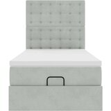 vidaXL okvir kreveta s madracima svijetlosivi 90x200cm baršunasti | shoptok.hr