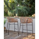 Kave Home Bež kovinski vrtni barski stol Yanet – | Shoptok.si