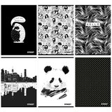 Simpo Zvezek A5 Street Black&amp;White, črte z robom, 54 listov, sortirano, 1 kos Cene