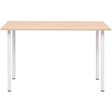  Jedilna miza 120x60x73 cm barva hrasta in bela | Shoptok.si
