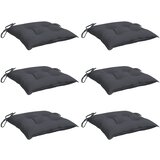  Jastuci za stolice 6 kom antracit 50x50x7 cm od tkanine Oxford | shoptok.hr