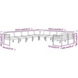  Vrtna sedežna garnitura 10-delna z blazinami aluminij antracit - - antracit siva - 60 - N/A - | Shoptok.si