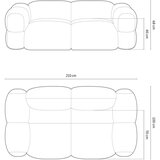 Cosmopolitan Design Temno rjava žametna sedežna garnitura 210 cm Loretto – | Shoptok.si