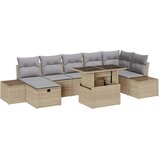  Sjedeća garnitura za vrt 8 kom. poliratan Smeđa 55 x 55 x 37 cm | shoptok.hr