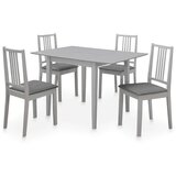  5-dijelni blagovaonski set od MDF-a sivi Cijene