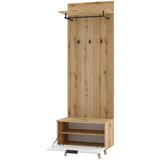 MID.YOU PREDSOBA bela, barve hrasta | Shoptok.si