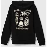 Puma Otroški pulover ESS+ MID 90s TR B črna barva, s kapuco