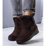 Gemre Brown insulated wedge ankle boots Capo | ePonuda.com
