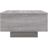 vidaXL klubska mizica siva sonoma 55x55x31 cm inženirski les | Shoptok.si