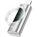 Lightning (muški) na Type-C (ženski) adapter sa zaslonom 2.4A 27W UA32B srebrni
