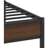 vidaXL Posteljni okvir brez vzmetnice rjavi hrast 107x203 cm inž. les | Shoptok.si