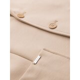 Ombre Men's SLIM knit jacket with subtle texture - beige | ePonuda.com