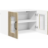  Zidni stakleni ormarić 2 pcs Sonoma hrast 60 x 31 x 40 cm | shoptok.hr