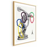  Plakat - Collage Graphic - Discus Thrower - Sculpture 40x60 Zlatni okvir s margom | shoptok.hr