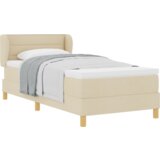 Box Spring Krevet s Madracem - Krem - 80x200 cm - Tkanina | shoptok.hr