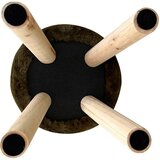 Ambia Home TABURE, les, tekstil, leseni material temno zelena | Shoptok.si