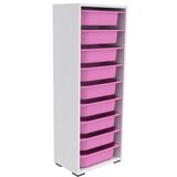 Hanah home višenamenska polica zola 9N white pink | ePonuda.com