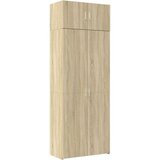 vidaXL Omara za shranjevanje sonoma hrast 80x42,5x225 cm inž. les | Shoptok.si