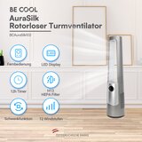 BE COOL AuraSilk stolni ventilator brez zvoka, ventilator in cistilec zraka z H13-HEPA filtrom, BCAuraSilk102 | Shoptok.si