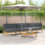  Set sofe 4 kom. Antracit Čvrsto drvo akacije | shoptok.hr