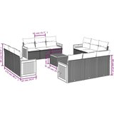  13-dijelni set vrtnih sofa s jastucima poliratan Bež | shoptok.hr