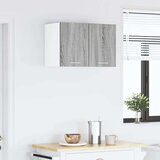 vidaXL viseći ormarić riga 2 pcs siva sonoma i bijela 30 x 31 x 40 cm | shoptok.hr